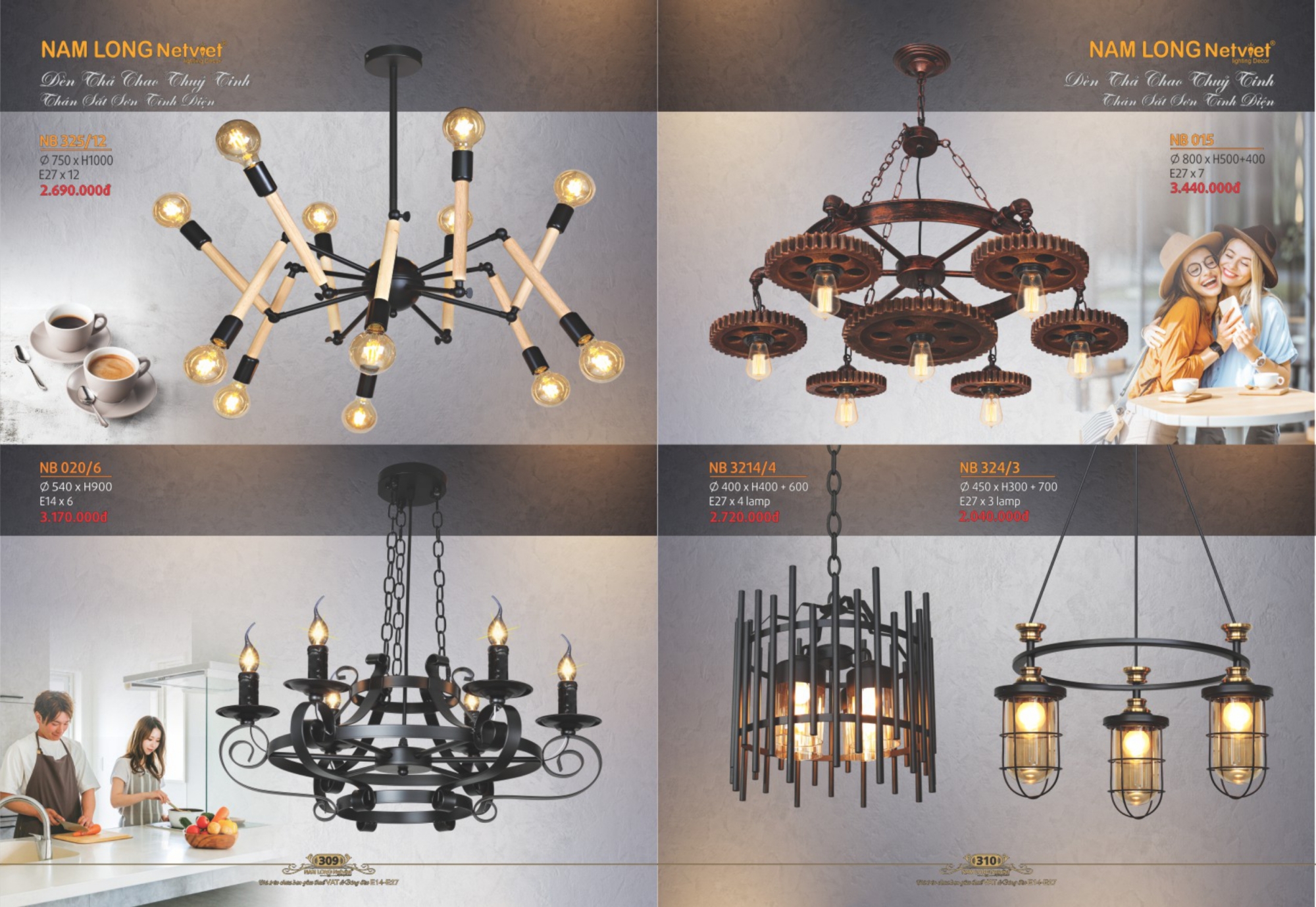 Bảng giá đèn trang trí Nam Long